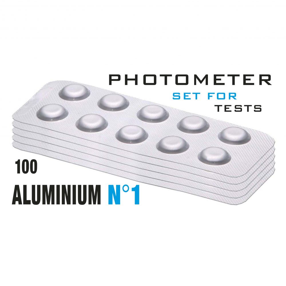 Изображение Таб. Aluminium 1 (Алюміній 0 - 0,3 мг/л)  (100 таб/уп.) (10таб/шт) PrimerLab/Comporator