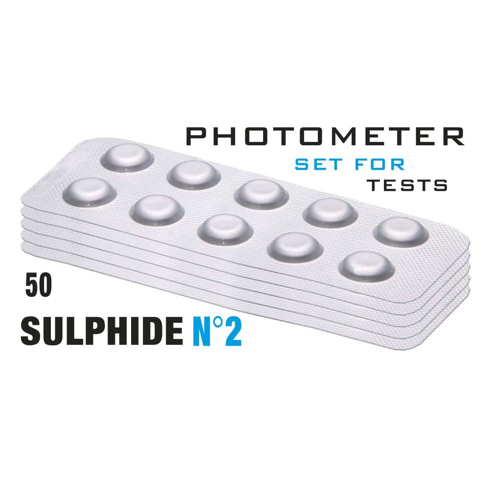 Изображение Таб. Sulphide 2 (Сульфіди 0.04-0.50 мг/л) 50 таб/уп. (10таб/шт) Photometer/Comporator
