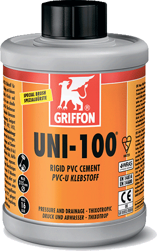 Изображение Клей для ПВХ Griffon UNI-100 1л (ящик 8 штук)