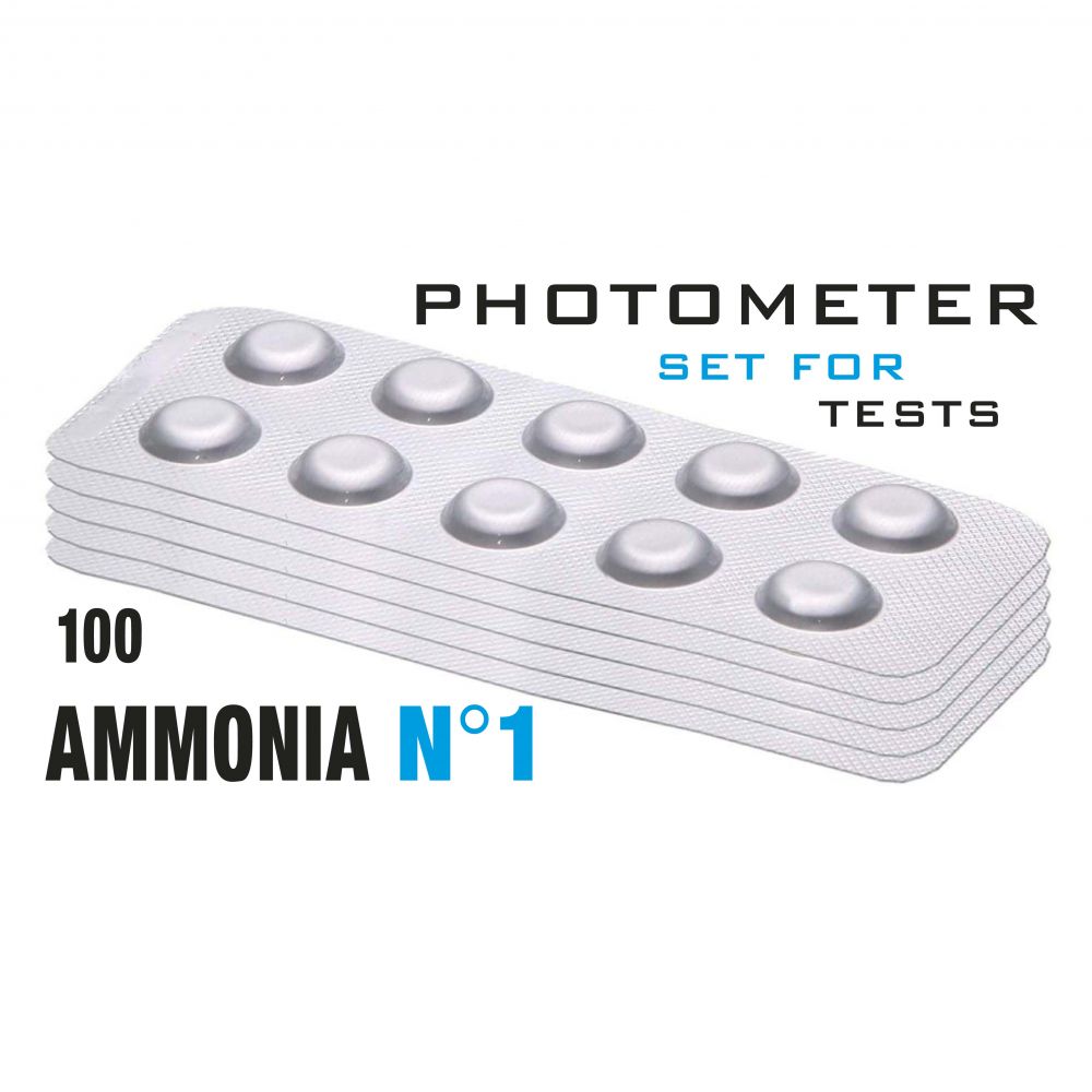 Изображение Таб. Ammonia 1 (Аміак 0 - 1 мг/л)  (100 таб/уп.) (10таб/шт) PrimerLab/Comporator