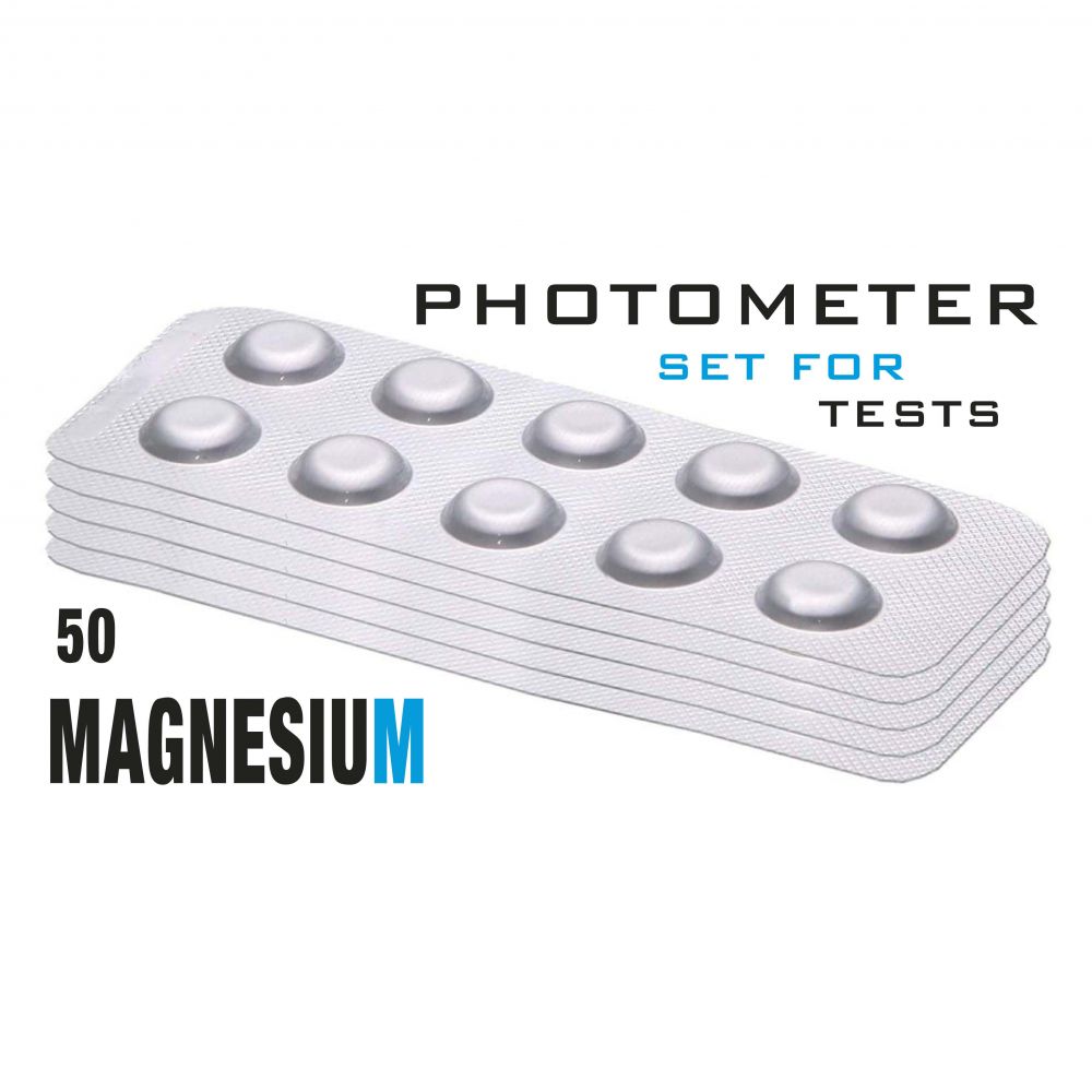 Изображение Таб. Magnesium (Магній, 0 - 100 мг/л) 50 піг/уп. (10 піг/шт) Photometer/Comporator