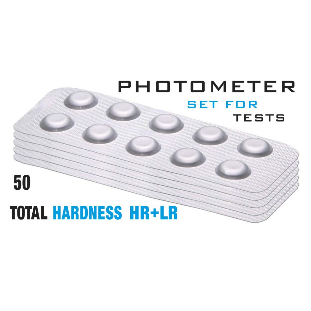 Изображение Таб. Total Hardness (Жорсткість заг.(HR+LR, 0-500 мг/л)  50 піг/уп. (10таб/шт) Photometer/Comporator
