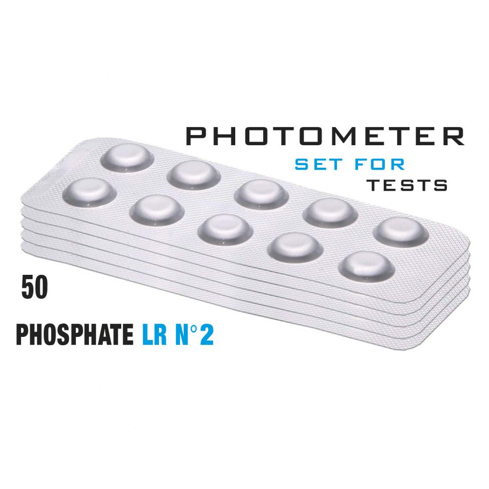Изображение Таб. Phosphate LR 2 (Фосфати, 0 - 4 мг/л) 50 піг/уп. (10 піг/шт) PrimerLab/Comporator
