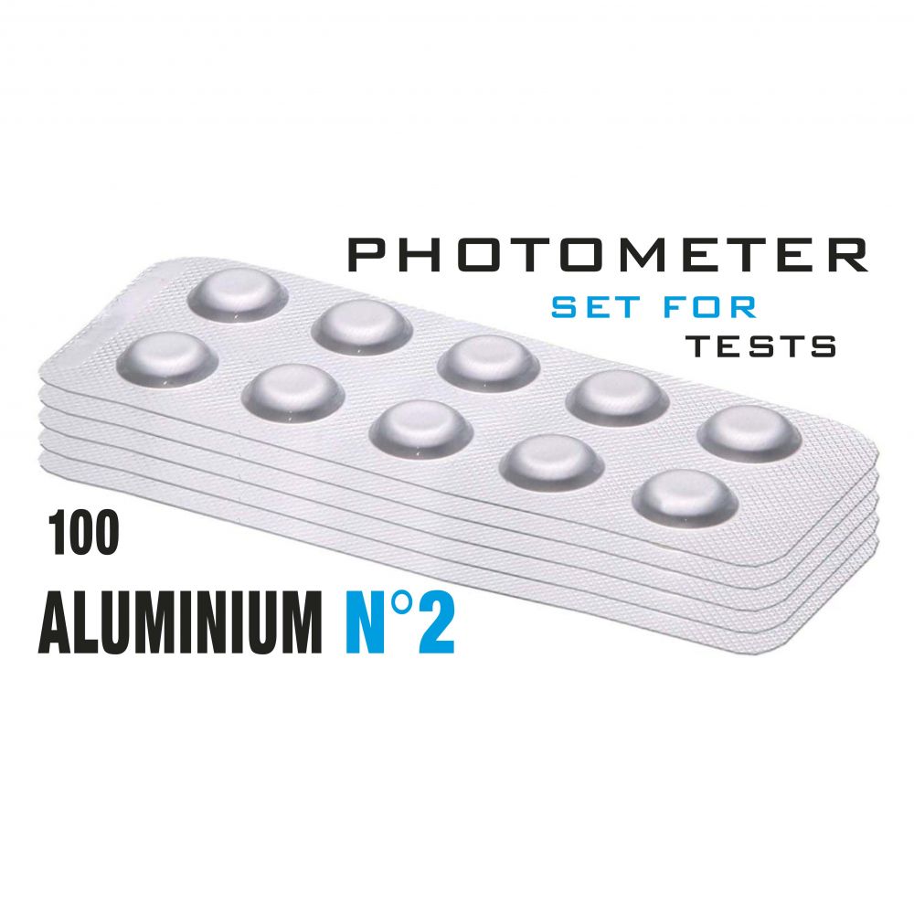 Изображение Таб. Aluminium 2 (Алюміній 0 - 0,3 мг/л)  (100 таб/уп.) (10таб/шт) PrimerLab/Comporator