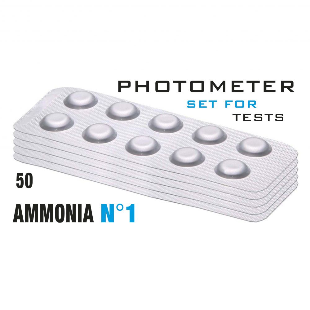 Изображение Таб. Ammonia 1 (Аміак 0 - 1 мг/л) (50 піг./уп.) (10 піг./шт) PrimerLab/Comporator