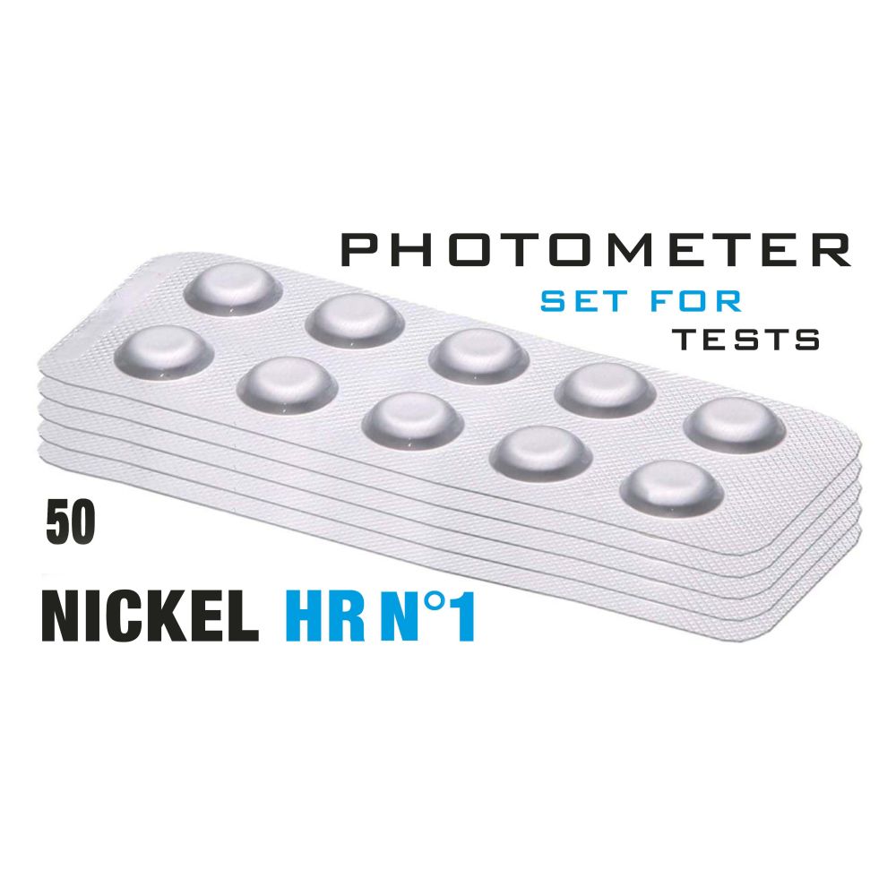 Изображение Таб. Nickel HR 1 (Нікель, 0-7 мг/л) 50 піг/уп. Photometer/Comporator