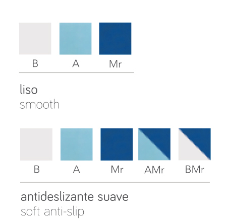 Изображение Кутовий елемент для сходинок 12х24.5х3 см (блакитний/т.синій) антисліп м'який