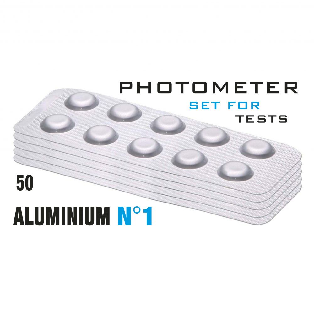 Изображение Таб. Aluminium 1 (Алюміній, 0.00-0.30 мл/л.) (50 таб/уп.) (10таб/шт) PrimerLab/Comporator