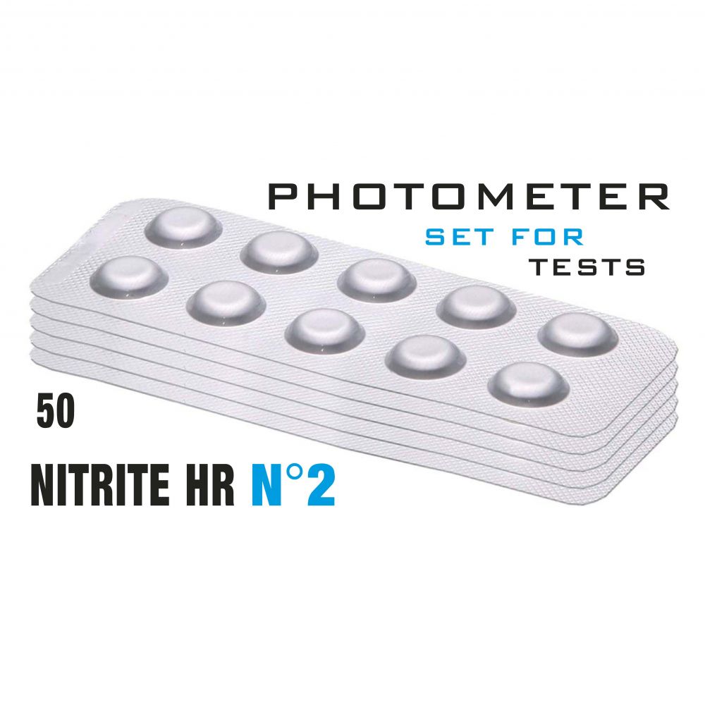 Изображение Таб. Nitrite HR 2 (Нітрити, 0 - 1500 мг/л) (50 піг/уп.) (10 піг/шт) PrimerLab