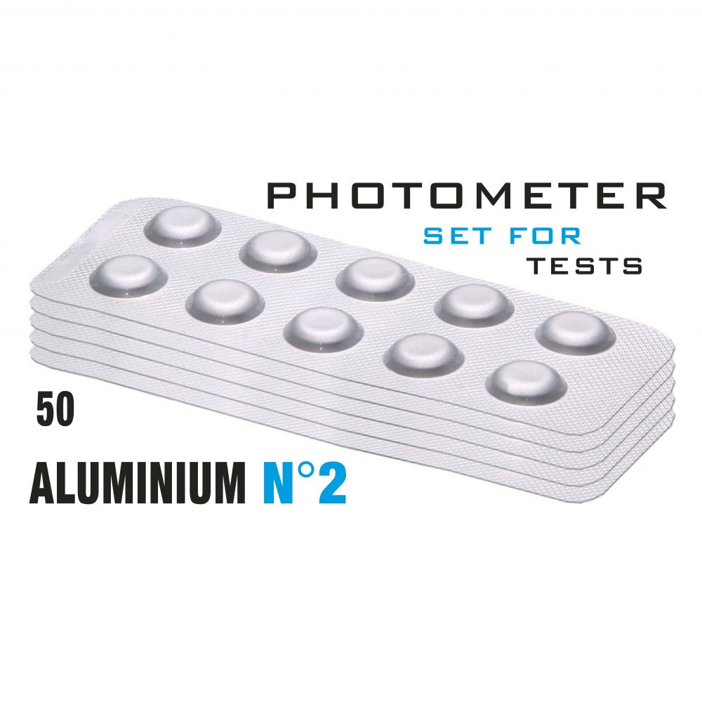 Изображение Таб. Aluminium 2 (Алюміній, 0.00-0.30 мл/л.) (50 таб/уп.) (10таб/шт) PrimerLab/Comporator