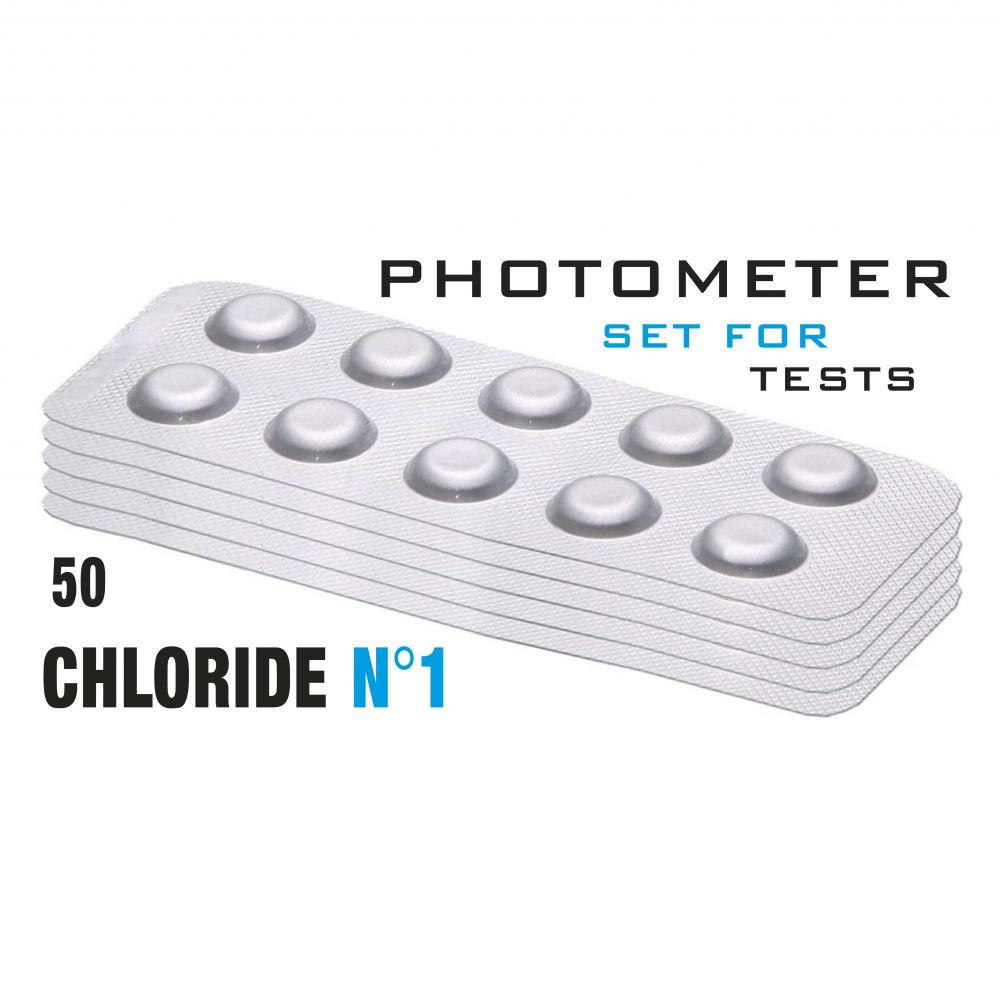 Изображение Таб. Chloride N° 1 (Хлориди 0.0 - 40 мг/л) (50 таб/уп.) (10таб/шт) Photometer/Comporator
